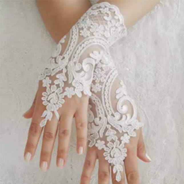 GUANTES NUPCIALES DE ENCAJE